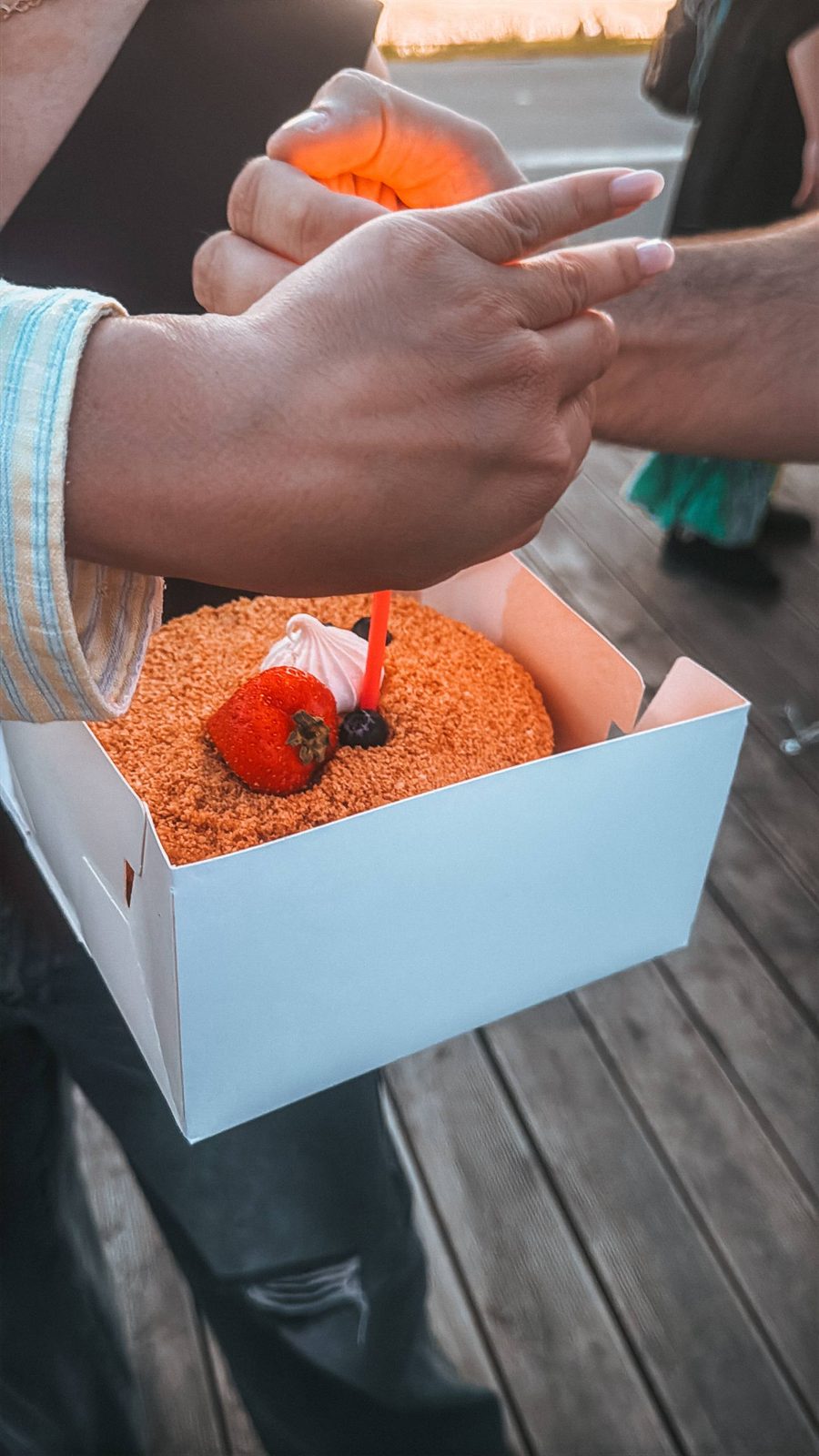 A celebration cake at a club meeting